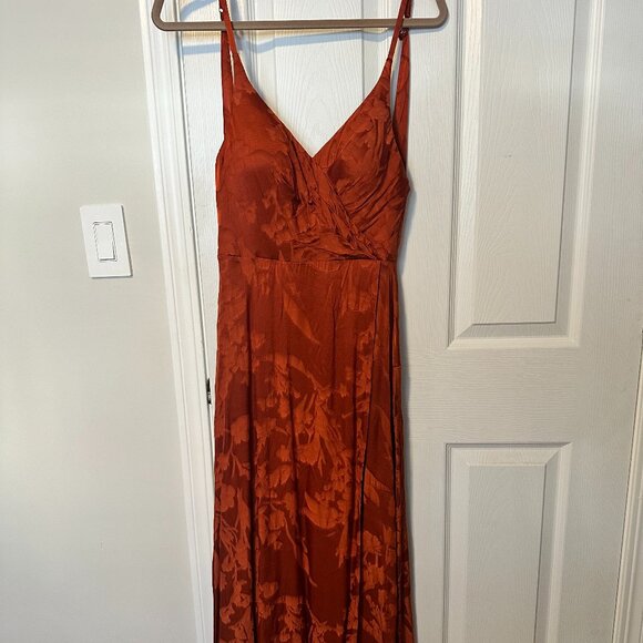Gabrielle Rust Open Back Maxi Dress - Picture 3 of 5